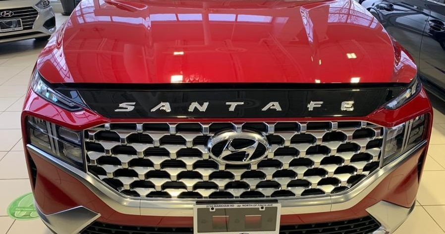 Hood Protector w/ Logo for 2021-2023 Hyundai Santa Fe — 3